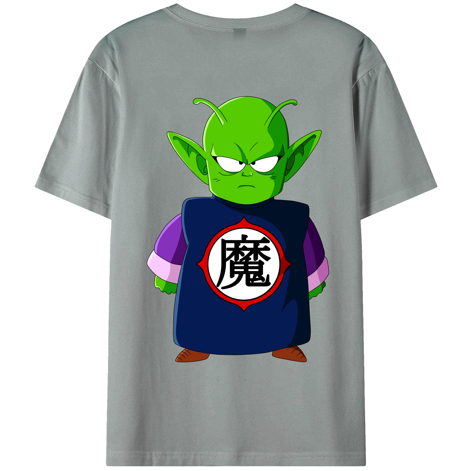 （画像用） ドラゴンボール ピッコロ DRAGON BALL Piccolo 綿100％ メンズ半袖Tシャツ（バックプリント） 通気性